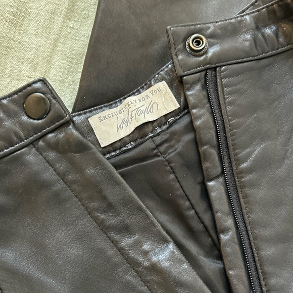 Vintage leather pants size 8 - Picture 9 of 10